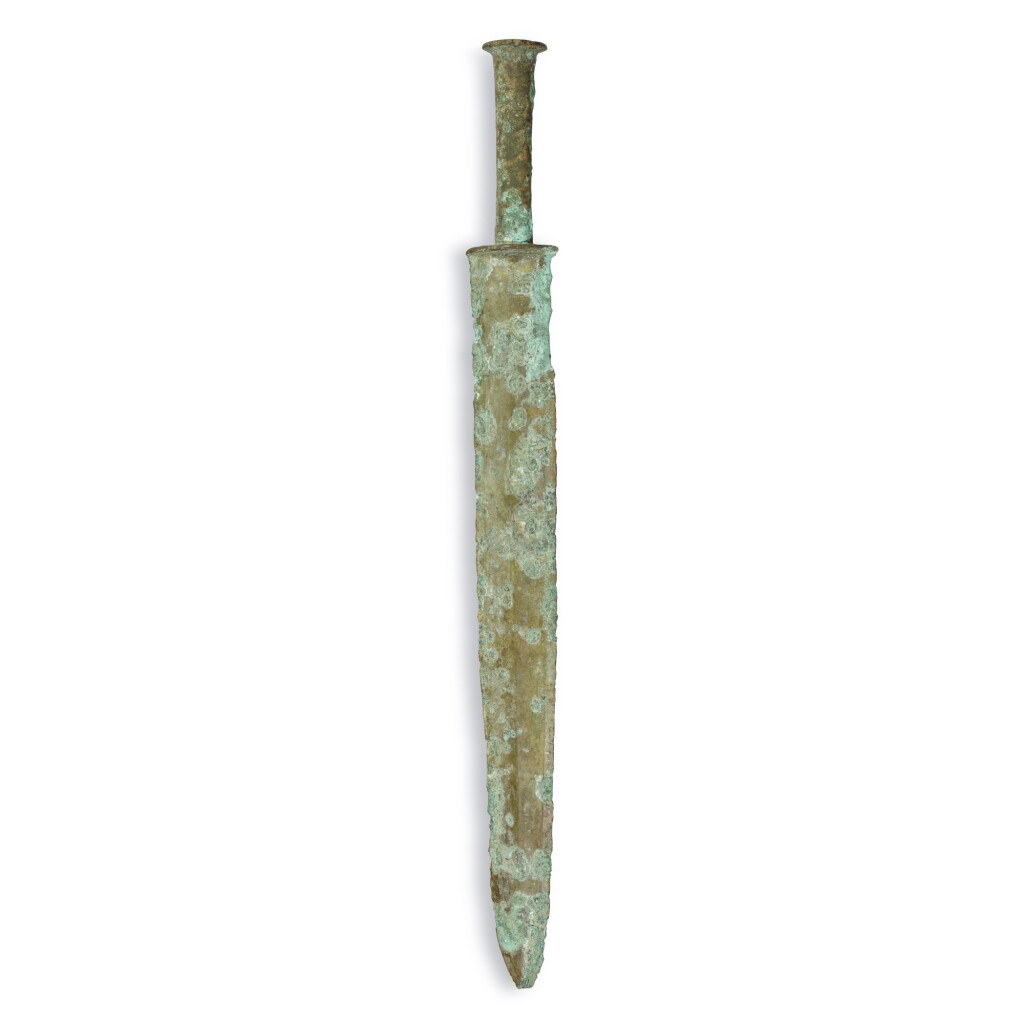 View full screen - View 1 of Lot 106. A bronze sword, Warring States period | 戰國 青銅劍.