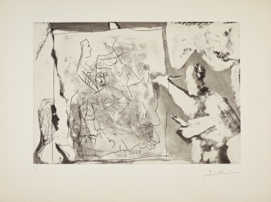 View full screen - View of Dans l'atelier: toile avec quatre femmes (B. 1219; Ba. 1201).