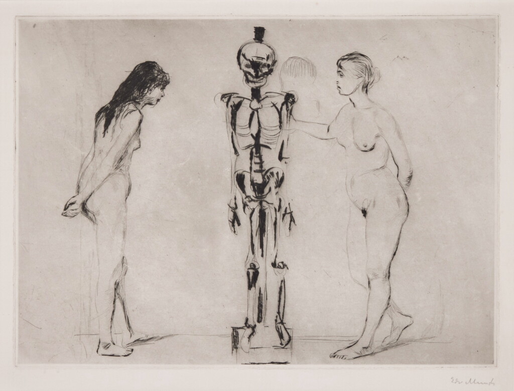 View full screen - View 1 of Lot 147. The Women and the Skeleton (Schiefler 44; Woll 51).