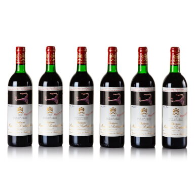 View full screen - View 1 of Lot 330. Château Mouton Rothschild 1990 (12 BT).