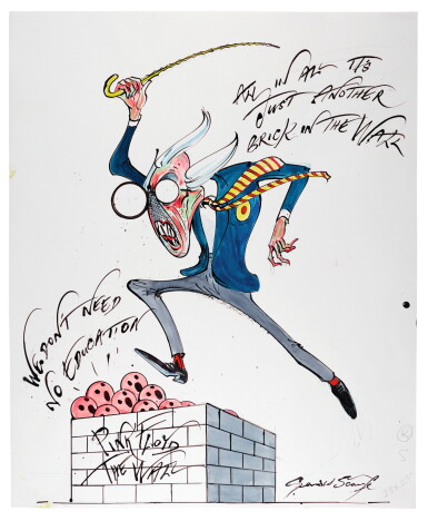 View full screen - View 1 of Lot 205. GERALD SCARFE | PINK FLOYD’S “THE WALL” – TEACHER.