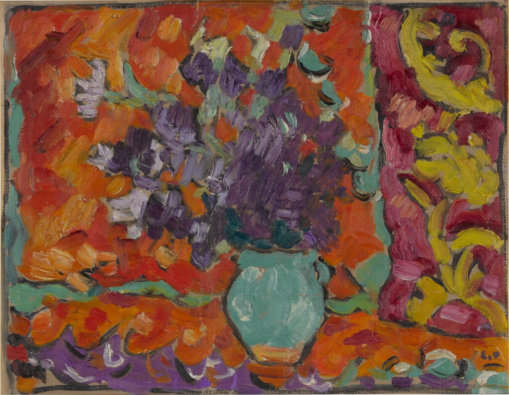 View full screen - View 1 of Lot 325. Iris à la cruche verte.