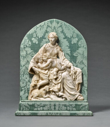 View full screen - View 1 of Lot 32. Southern Netherlandish, early 17th century | Relief with the Virgin and Child and the Infant Saint John the Baptist.