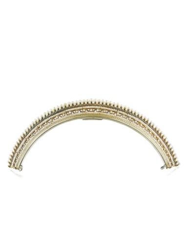 View full screen - View 1 of Lot 22. Feuillebois-Parent | Diadème perles fines | Natural pearl tiara.