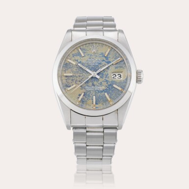 View full screen - View 1 of Lot 103. Reference 1500 Date | A stainless steel automatic wristwatch with date and bracelet, Circa 1969.