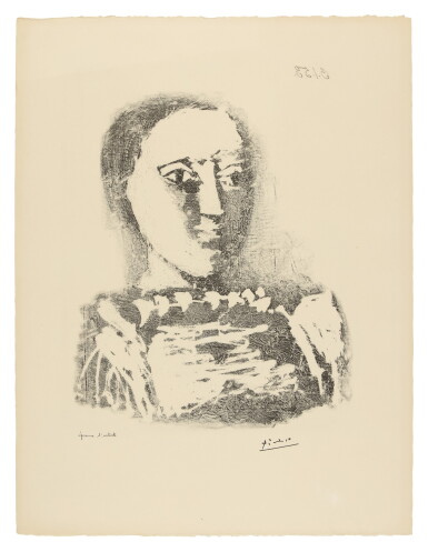 View full screen - View 1 of Lot 78. PABLO PICASSO | LE CHANDAIL BRODÉ (B. 729; M. 231).