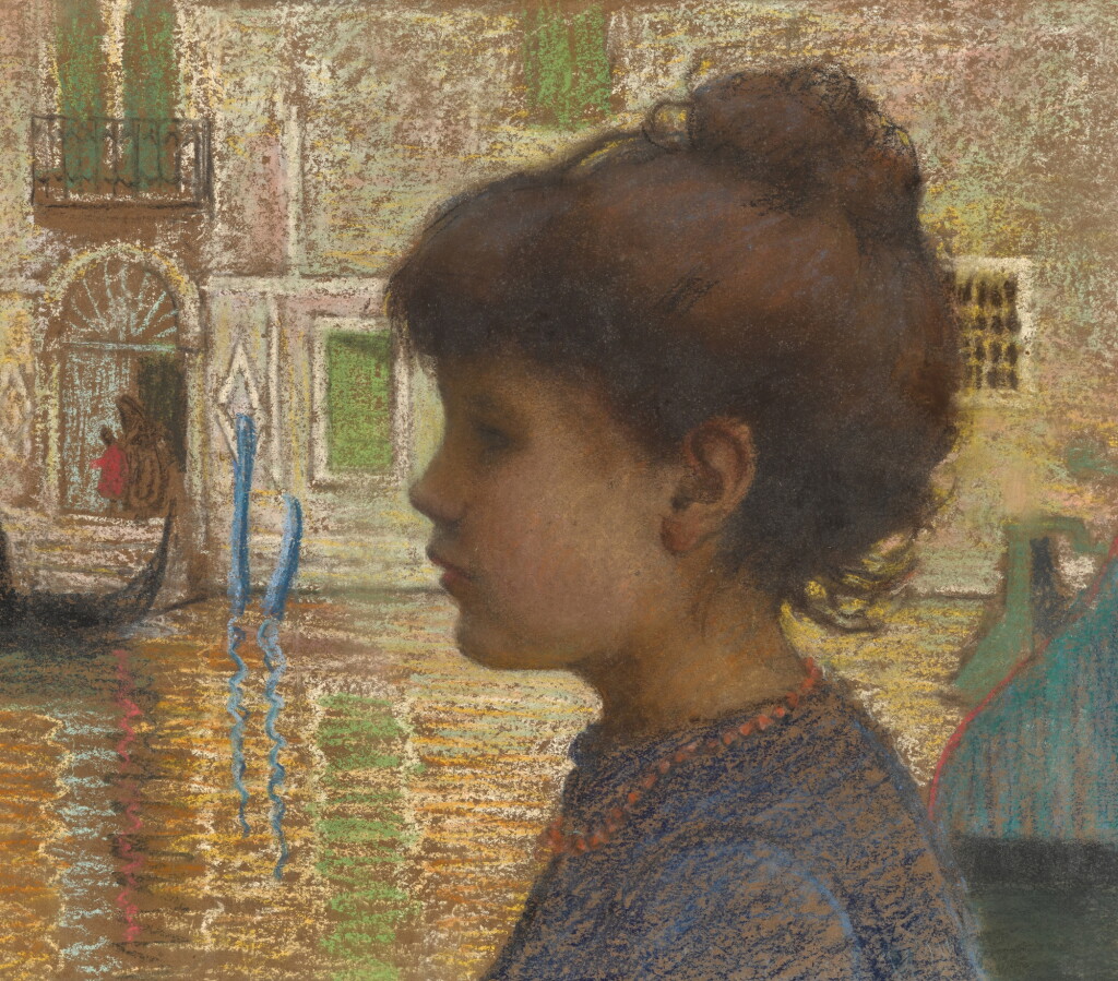 View full screen - View 1 of Lot 52. Profile of a young girl, Venice.