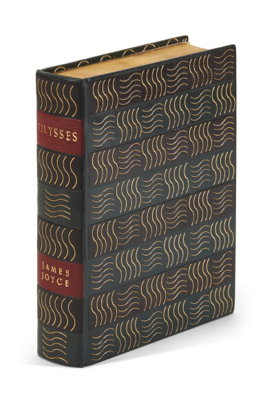 View full screen - View 1 of Lot 153. Joyce, Ulysses, 1922, 1310/2000 copies, specially bound by Sangorski and Sutcliffe.