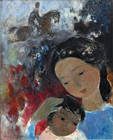 View full screen - View 1 of Lot 229. Vu Cao Dam 武高談 | Maternité 母與子.