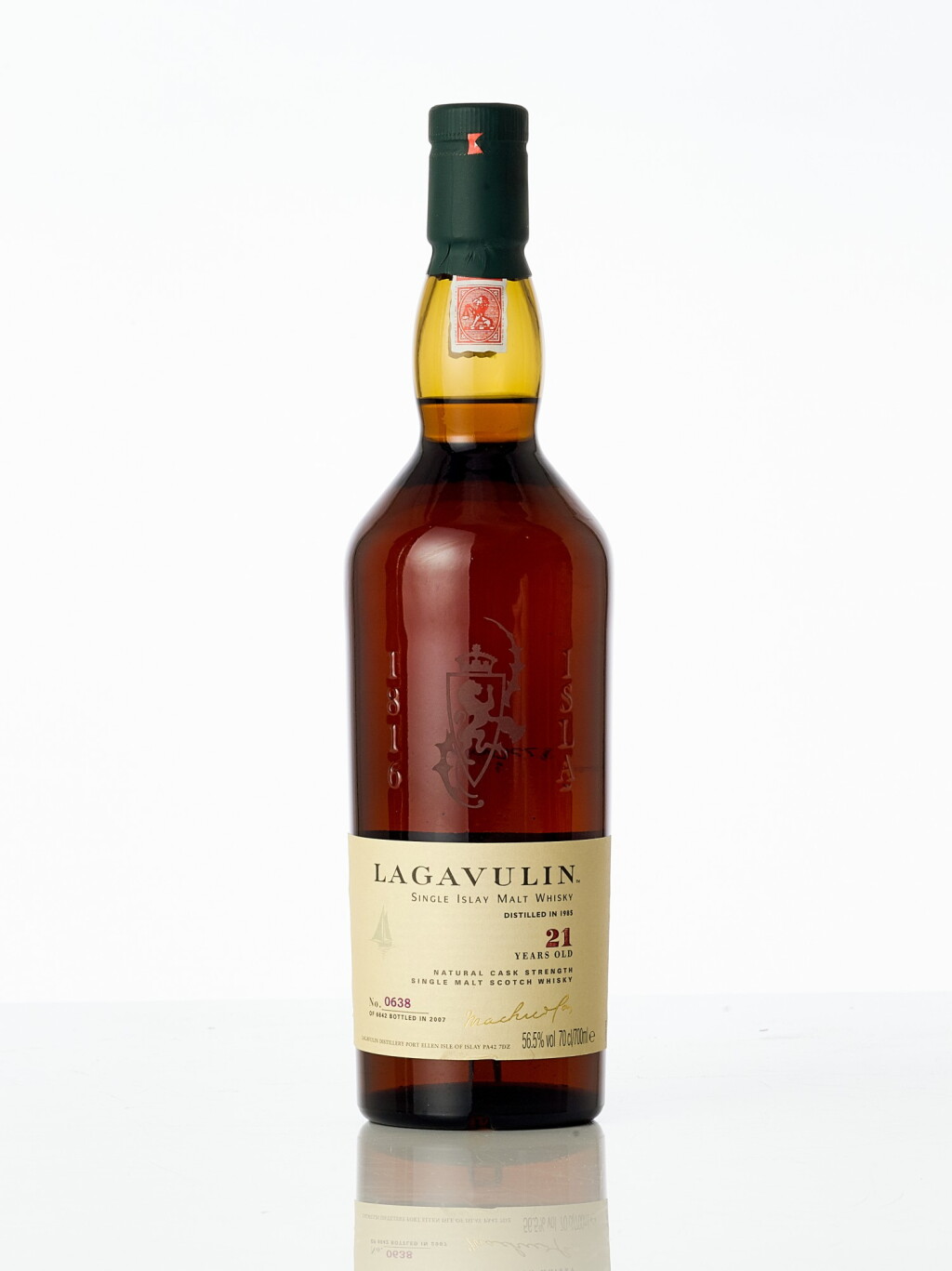 View full screen - View 1 of Lot 5024. Lagavulin 21 Year Old Sherry Cask 56.5 abv 1985 (1 BT70).