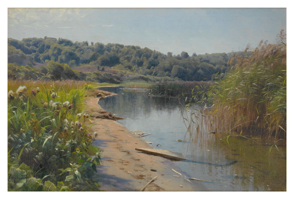 View full screen - View 1 of Lot 12. PEDER MØNSTED | SUMMER REFLECTIONS ON A LAKE, SILKEBORG .