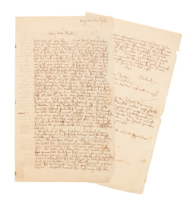 View full screen - View 1 of Lot 233. R. Wagner. Autograph letter signed, to his sister Rosalie, 3 July 1834.