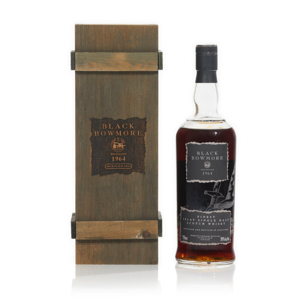 View full screen - View 1 of Lot 97. Bowmore Black Second Release 50.0 abv 1964 (1 BT70).