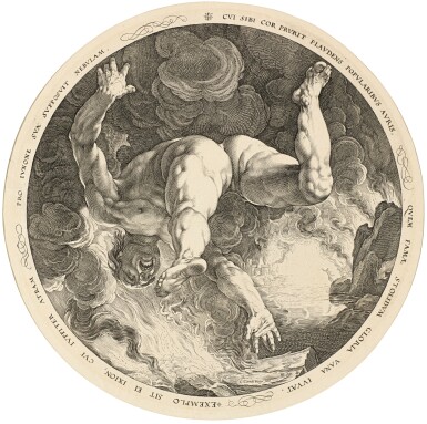 View full screen - View 1 of Lot 44. HENDRICK GOLTZIUS | ICARUS; AND IXION (B. 259, 261; HOLL. 307, 309; S. 258, 260; NEW HOLL. 326, 328).