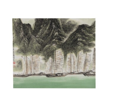 View full screen - View 1 of Lot 1077. HE HUAISHUO (HO HUAI-SHUO, B.1941) | PASSAGE.