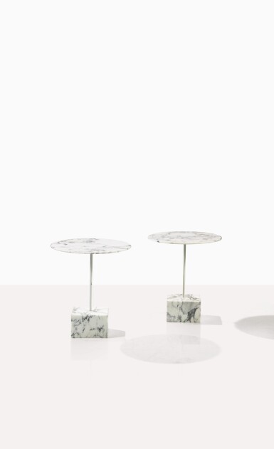 View full screen - View 1 of Lot 8. Paire de guéridons Primavera.