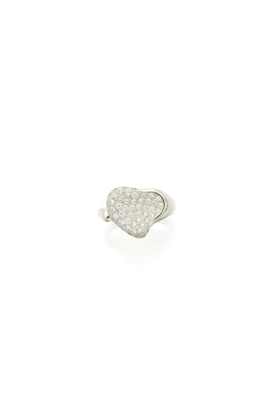 View full screen - View 1 of Lot 50. DIAMOND 'FULL HEART' RING, ELSA PERETTI FOR TIFFANY & CO..