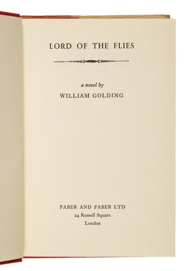 View full screen - View 1 of Lot 94. Golding, Lord of the Flies, 1954.