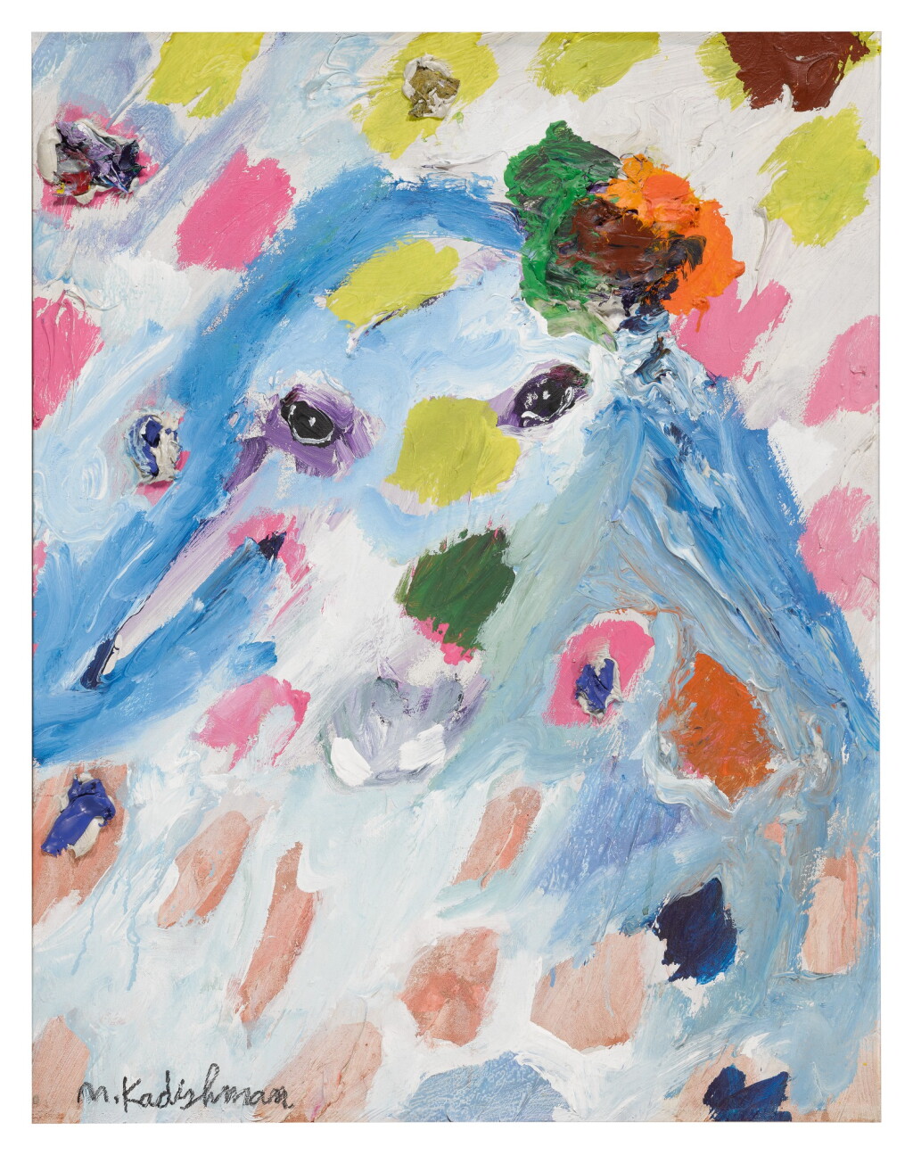 View full screen - View 1 of Lot 21. MENASHE KADISHMAN | HEAD OF A LAMB.