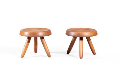 View full screen - View 1 of Lot 29. Pair of berger stools, designed in 1953 .