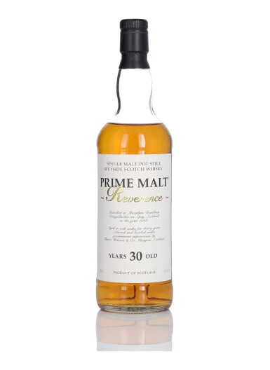 View full screen - View 1 of Lot 131. Macallan Prime Malt Reverence 30 Year Old 40.0 abv 1968 (1 BT 75cl).