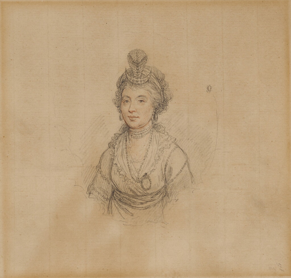 View full screen - View 1 of Lot 113. Portrait of an elegant woman.