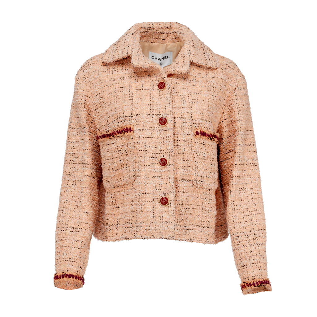 View full screen - View 1 of Lot 53. By Virginie Viard Peach Tweed Jacket, probably Spring-Summer 2021.