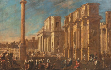 View full screen - View 1 of Lot 24. Agrippina Landing at Brundisium with the Ashes of Germanicus | Agrippine rapportant à Rome les cendres de Germanicus.
