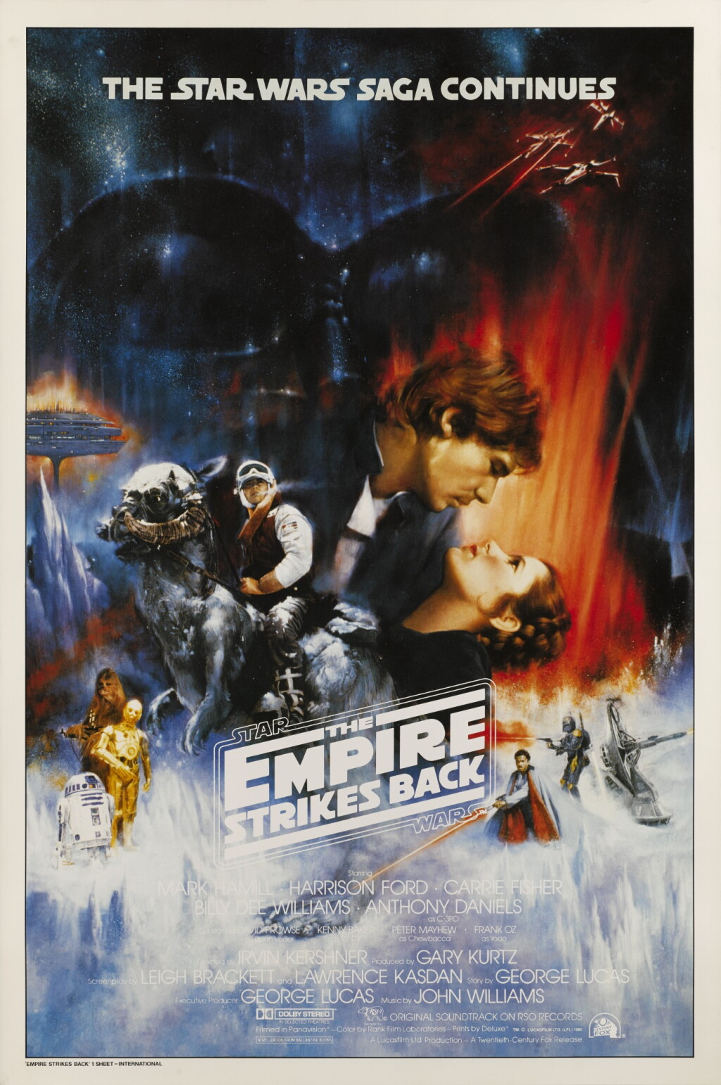 View full screen - View 1 of Lot 63. The Empire Strikes Back (1980), withdrawn international concept poster, US.
