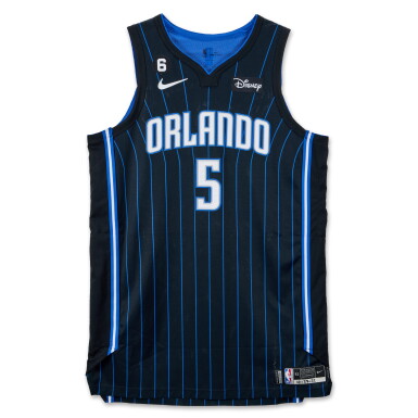View full screen - View 1 of Lot 22. Paolo Banchero Orlando Magic 2022-2023 Game Worn Home Jersey.