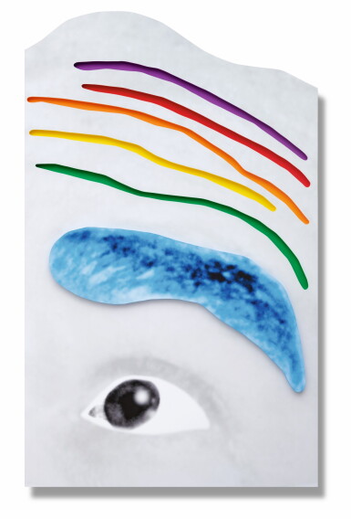 View full screen - View 1 of Lot 228. JOHN BALDESSARI | RAISED EYEBROWS/ FURROWED FOREHEADS (BLUE EYEBROW).