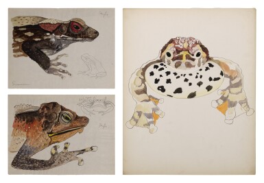 View full screen - View 1 of Lot 4. THREE WORKS: BUFO TOADS.