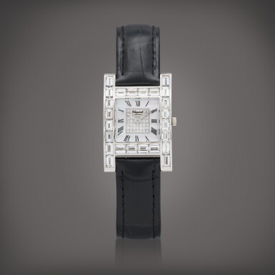 View full screen - View 1 of Lot 136. Your Model, Reference 13/6402-20, 427 1 | A white gold and diamond-set wristwatch with mother-of-pearl and diamond-set dial | Circa 2004.