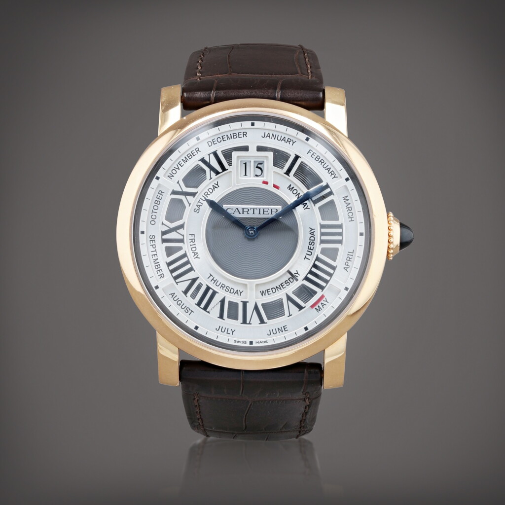 View full screen - View 1 of Lot 669. Rotonde, reference 3121 Montre bracelet quantième annuel en or rose | Pink gold annual calendar wristwatch Vers 2013 | Circa 2013.