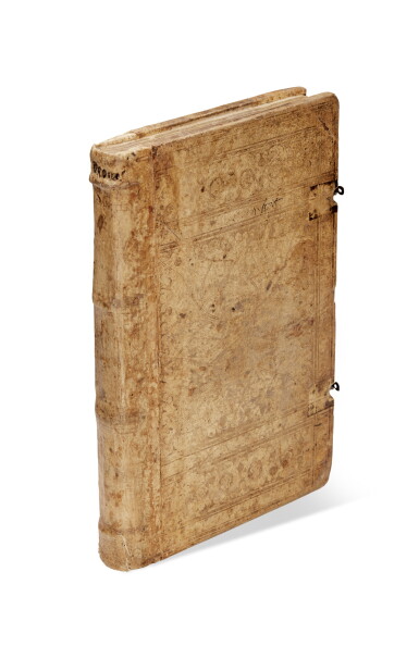 View full screen - View 1 of Lot 129. Orosius, Historiae adversus paganos, Augsburg, Schussler, 1471, contemporary stamped pigskin.