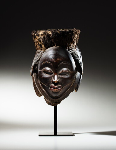 View full screen - View 1 of Lot 3. Masque ikwara, Punu, Gabon | Punu ikwara Mask, Gabon.