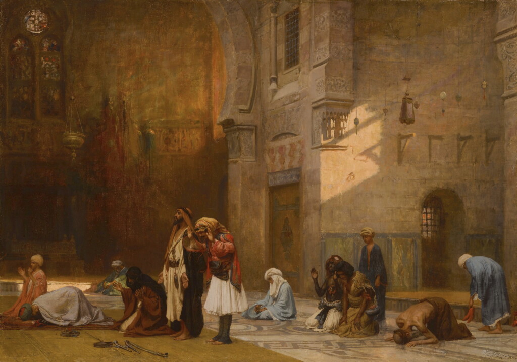 View full screen - View 1 of Lot 7. Prayer in the Mosque, Cairo.