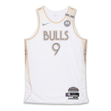 View full screen - View 1 of Lot 204. Nikola Vučević Chicago Bulls 2024-2025 Game Worn City Edition Jersey.
