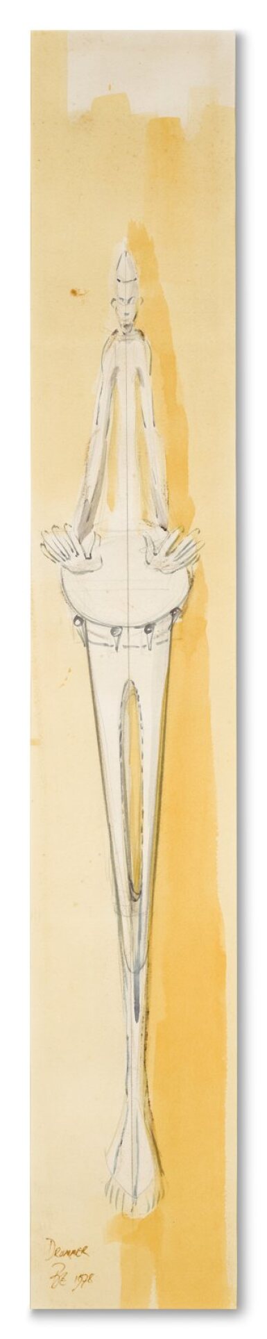 View full screen - View 1 of Lot 19. Study for 'The Drummer'.