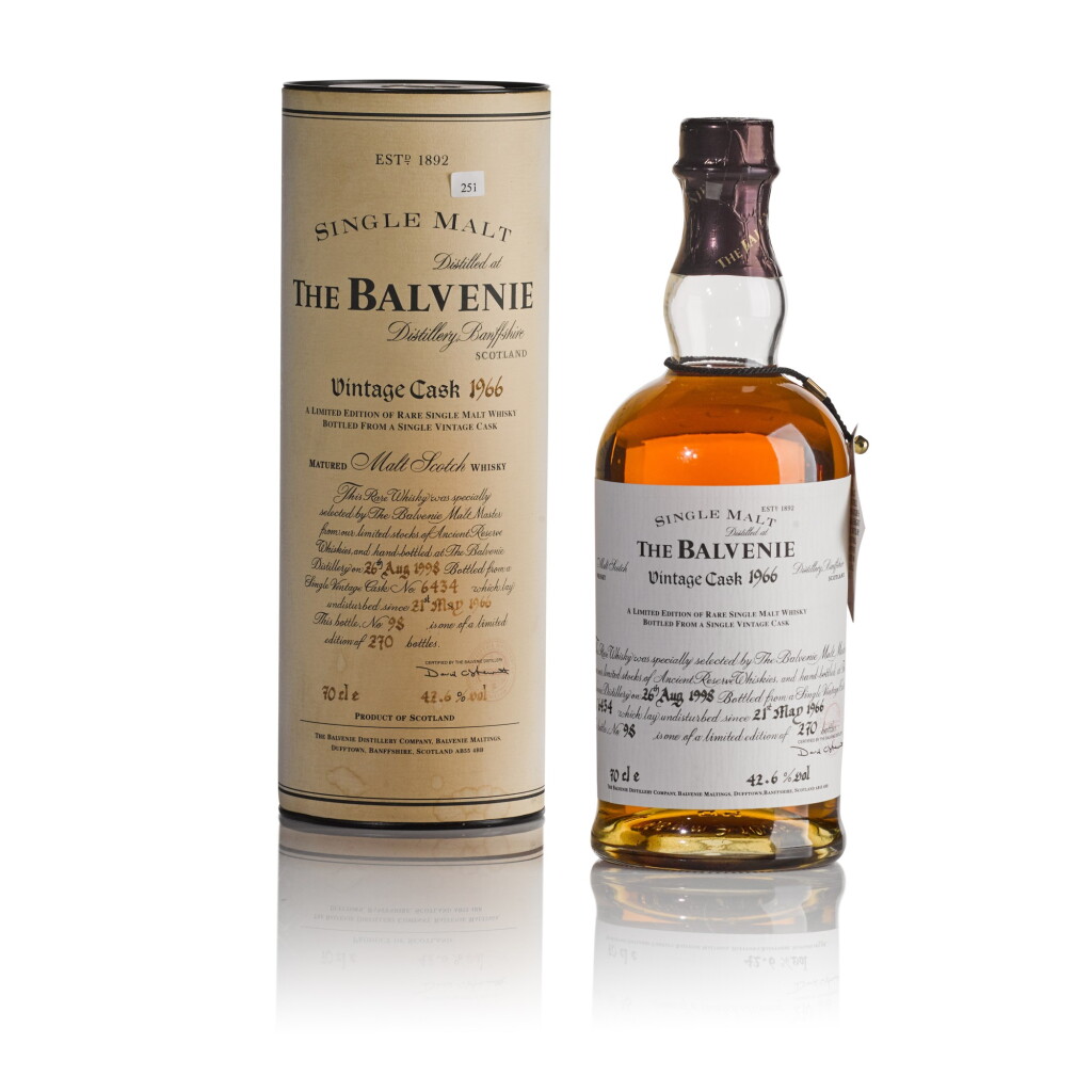 View full screen - View 1 of Lot 212. The Balvenie Vintage Cask 42.6 abv 1966 (1 BT70).
