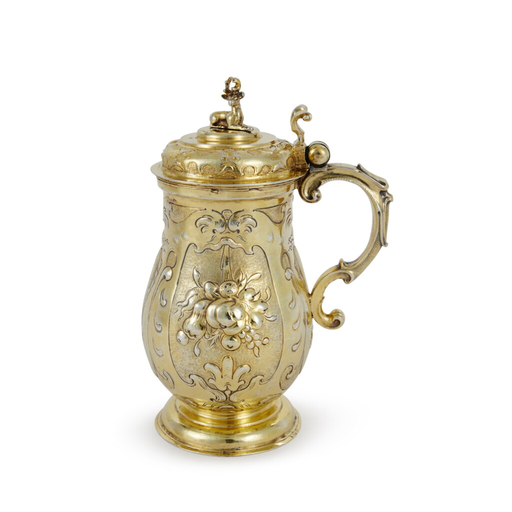 View full screen - View 1 of Lot 48. A German Silver-Gilt Baluster Tankard, Attributed To Jobst Bähr (Beer), Leipzig, Circa 1650-1652.