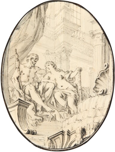 View full screen - View 1 of Lot 51. FRANÇOIS BOUCHER | HERCULES AND OMPHALE.