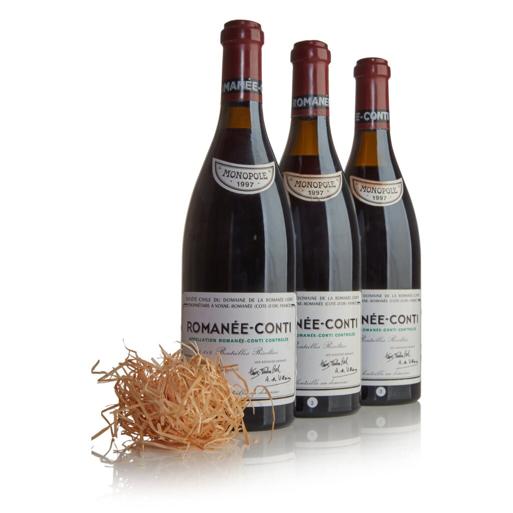 View full screen - View 1 of Lot 47. Romanée Conti 1997 Domaine de la Romanée-Conti (3 BT).