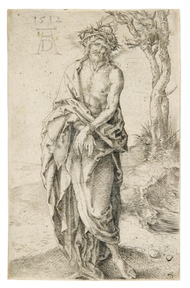 View full screen - View 1 of Lot 28. The Man of Sorrows with Hands Bound (B., M., Holl. 21).