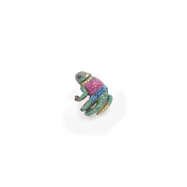 View full screen - View 1 of Lot 148. GEM-SET 'MASY' RING, BOUCHERON, FRANCE.