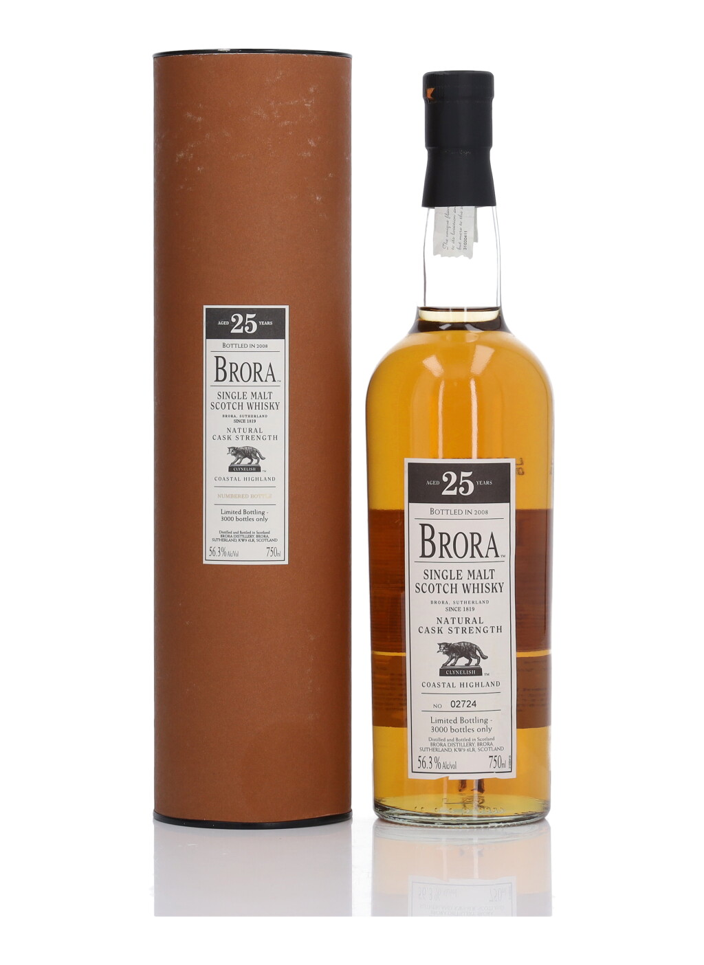 View full screen - View 1 of Lot 65. Brora 25 Year Old 2008 Release 56.3 abv NV (1 Bottle 75cl).