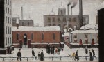 A Factory Town under Snow