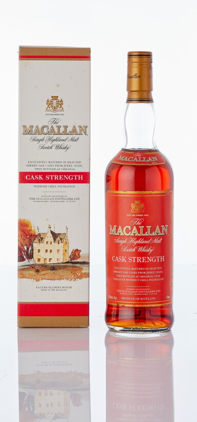 View full screen - View 1 of Lot 6047. The Macallan Cask Strength Red Label 57.7 abv NV (1 BT70).