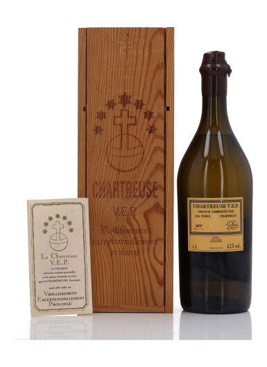 View full screen - View 1 of Lot 531. Chartreuse VEP Yellow 2010 Release 42.0 abv NV (1 Bottle 1 Litre).