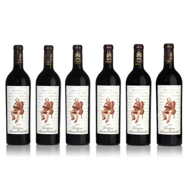 View full screen - View 1 of Lot 112. Château Mouton Rothschild 2003 (6 BT).